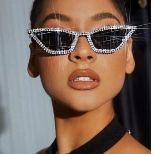 Shiny Dimante Glasses