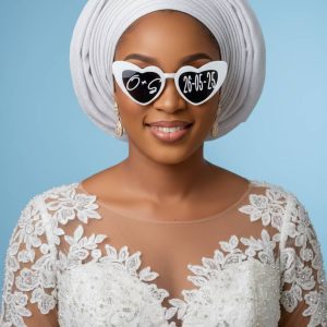 Branded White Love Rayban Glasses
